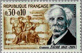 Fauré Gabriel stamp