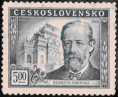 B Smetana stamp